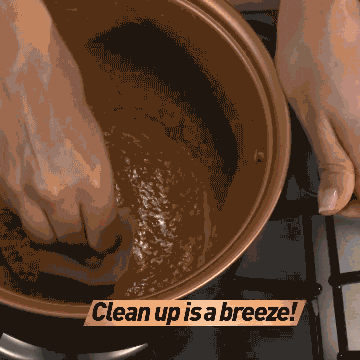 Stainless Steel Non-Stick Cooking Pot with Built-In Strainer