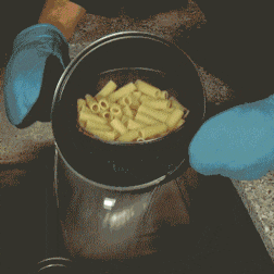 Stainless Steel Non-Stick Cooking Pot with Built-In Strainer