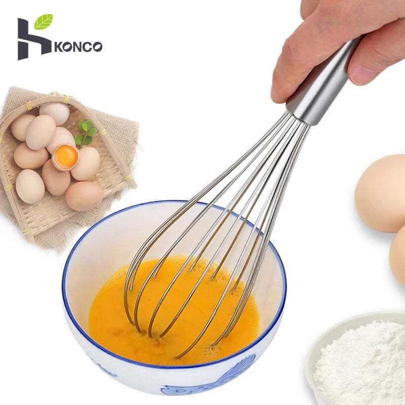 Stainless Steel Hand Whisk & Egg Frother