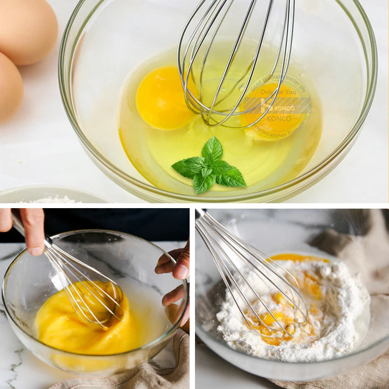 Stainless Steel Hand Whisk & Egg Frother
